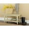 Alaterre Furniture Shaker Cottage Bench with Shelf, Sand ASCA03SA - alternate 3